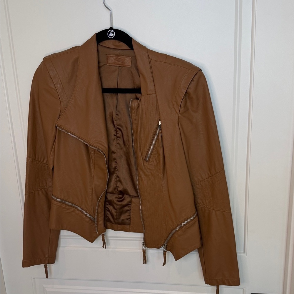 Blank NYC Tan Leather Jacket